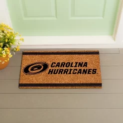 Evergreen Carolina Hurricanes Logo Turf Mat, Brown- 28 X 16 Inches Indoor Outdoor Doormat -Home Decoration Store GUEST 8df59c8c 6bcb 41b0 95a0 c376a4a1d824