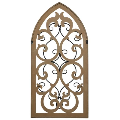 Traditional Wood And Metal Wall Sculpture Brown - StyleCraft 2 Traditional Wood And Metal Wall Sculpture Brown - StyleCraft - Image 2