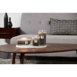21.5oz Large Hourglass Jar Candle Warm Woods Trilogy - WoodWick -Home Decoration Store GUEST 8ecfa901 be42 4a6f ae3e 5bf1a90e62bf