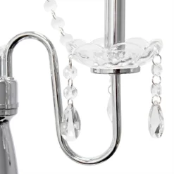 Trendy Romantic Sheer Shade Floor Lamp With Hanging Crystals White - Elegant Designs -Home Decoration Store GUEST 8ed02d93 5de4 4e04 8372 977f4b3d2706