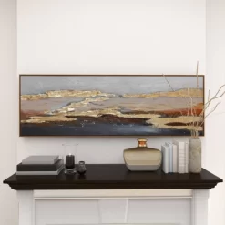 Canvas Geode Handmade Foiled And Brushstrokes Framed Wall Art With Gold Frame Gold - Olivia & May 30 Canvas Geode Handmade Foiled And Brushstrokes Framed Wall Art With Gold Frame Gold - Olivia & May -Home Decoration Store GUEST 8edf8c35 a414 473e a4a9 f0080458d0a9