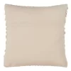 18"x18" Smocked Down Filled Square Throw Pillow Ivory - Saro Lifestyle
