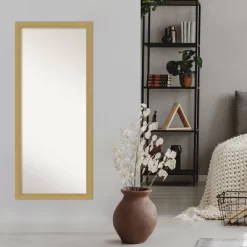 28" X 64" Non-Beveled Grace Brushed Gold Full Length Floor Leaner Mirror - Amanti Art 11 28" X 64" Non-Beveled Grace Brushed Gold Full Length Floor Leaner Mirror - Amanti Art -Home Decoration Store GUEST 902776a3 7f57 4bca 8074 b9489a1a60ee