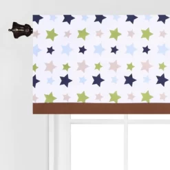 Bacati - Stars Green Blue Beige Window Valance 8 Bacati - Stars Green Blue Beige Window Valance -Home Decoration Store GUEST 90861a78 16c9 4f8d bde2 ec970ac12cfe