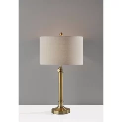 Barton Table Lamp Antique Brass - Adesso