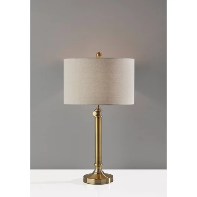 Barton Table Lamp Antique Brass - Adesso 1 Barton Table Lamp Antique Brass - Adesso