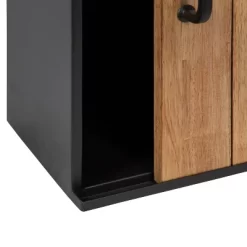 24" X 7.25" X 20" Samuels Decorative Metal Wall Cabinet Charcoal/Rustic Brown - Kate & Laurel All Things Decor -Home Decoration Store GUEST 9266990f 2e20 4737 a9c9 2f6d0b59df8c