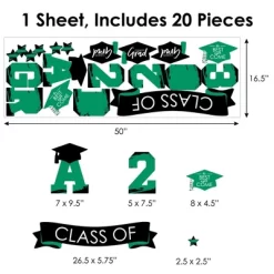 Big Dot Of Happiness Green Class Of 2023 Graduation Party Wall Decals Set Of 20 -Home Decoration Store GUEST 9323cca3 0ed9 4d1f b979 7aaa0ca882b6