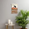 Jimmy Tan Rainbow Cat 1 Coffee Milk Drop Small Fiber Wall Hanging - Society6