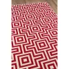 4'x6' Geometric Woven Accent Rug Red - Momeni