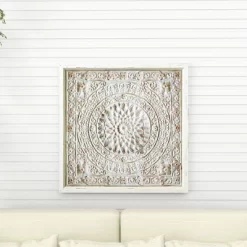 Metal Scroll Wall Decor With Embossed Details - Olivia & May -Home Decoration Store GUEST 97125288 6587 4848 ad3e 2a49ea9bec97
