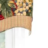 Queensland D-Regal 3" Rod Pocket Contrast Fabric Valance 50" X 17" By RLF Home