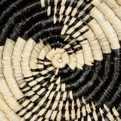 Bohemian Seagrass Plate Handmade Spiral Basket Wall Decor Set Of 3 Black - Olivia & May -Home Decoration Store GUEST 9722728b 8131 45f6 9ad7 6809ea524e20