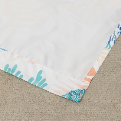 Montego Window Panel Blackout Curtain Pair 42" X 84" Aqua By Greenland Home Fashions 3 Montego Window Panel Blackout Curtain Pair 42" X 84" Aqua By Greenland Home Fashions - Image 3