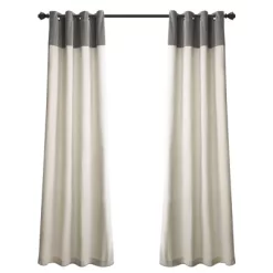 84" X 52" Milo Linen Window Curtain Panels Set - Lush Décor -Home Decoration Store GUEST 97924f5c 97a5 46a6 b1e4 4e63429ae807