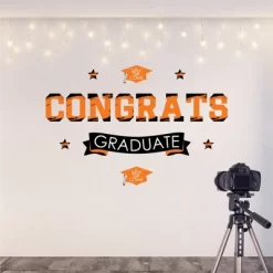 Big Dot Of Happiness Orange Graduation Party Photo Backdrop - Wall Decals -Home Decoration Store GUEST 97bd6496 a5e0 4c5a 8853 f1f6f37ffdf0