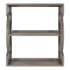 25" X 28" Raines Wood Decorative Wall Shelf Gray - Kate & Laurel All Things Decor