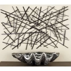 Metal Geometric Overlapping Lines Wall Decor Dark Gray - Olivia & May -Home Decoration Store GUEST 97e0e39c 9a1b 47cd ba92 2253343b02d2