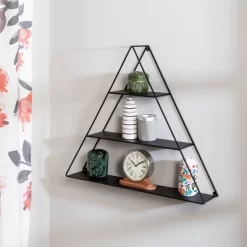 Honey-Can-Do Triangle Metal Wall Shelf Black 17 Honey-Can-Do Triangle Metal Wall Shelf Black -Home Decoration Store GUEST 98b09c59 b28d 4bc6 ac46 2252aafc7424