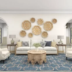 Set Of 3 Rattan Plate Woven Basket Wall Decors - Olivia & May -Home Decoration Store GUEST 98f2e78c c0dc 49f9 8b11 937e0c96498a