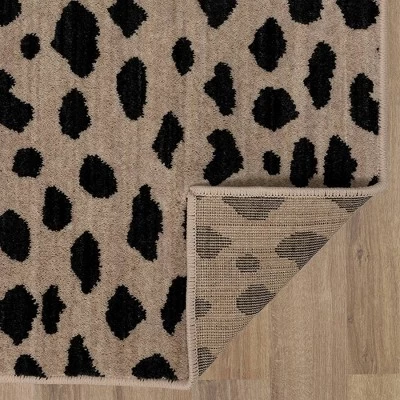 Daffodil Leopard Print Woven Rug - Threshold™ 4 Daffodil Leopard Print Woven Rug - Threshold™ - Image 4