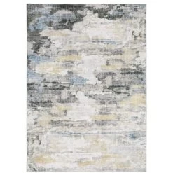 Micah Washable Distressed Abstract Indoor Area Rug Gray/Blue - Captiv8e Designs -Home Decoration Store GUEST 9a8524d9 72b4 4bd9 8a38 225684f19562