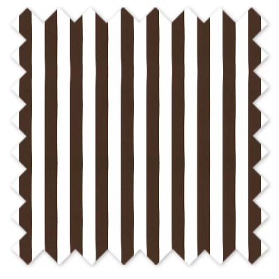 Bacati - Wide Stripes Chocolate Cotton Printed Single Window Curtain Panel 3 Bacati - Wide Stripes Chocolate Cotton Printed Single Window Curtain Panel - Image 3