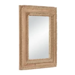 Bohemian Wood Rectangle Wall Mirror Brown - Olivia & May 11 Bohemian Wood Rectangle Wall Mirror Brown - Olivia & May -Home Decoration Store GUEST 9bab7e82 f132 485d b979 cfbcec2cc57d