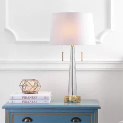 29.5" Crystal Zoe Table Lamp (Includes LED Light Bulb) Clear - JONATHAN Y