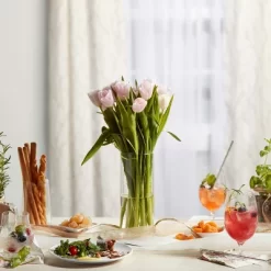 Libbey Cylinder Vases, 8.75-inch Tall, Set Of 12