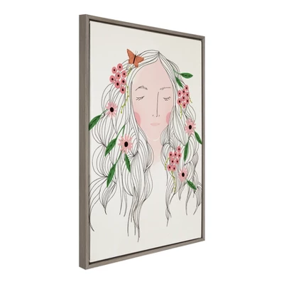 23" X 33" Sylvie Mother Nature Framed Canvas Wall Art By Stacie Bloomfield Natural - Kate And Laurel 1 23" X 33" Sylvie Mother Nature Framed Canvas Wall Art By Stacie Bloomfield Natural - Kate And Laurel