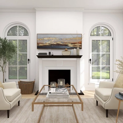 Canvas Geode Handmade Foiled And Brushstrokes Framed Wall Art With Gold Frame Gold - Olivia & May 16 Canvas Geode Handmade Foiled And Brushstrokes Framed Wall Art With Gold Frame Gold - Olivia & May - Image 16