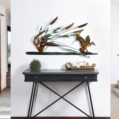 Wind In Marsh Polished Metal Wall Decor Gold - StyleCraft 5 Wind In Marsh Polished Metal Wall Decor Gold - StyleCraft - Image 5