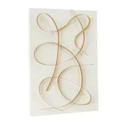 Metal Abstract Overlapping Lines Wall Decor With Gold Backing - CosmoLiving By Cosmopolitan -Home Decoration Store GUEST 9f5830b1 eda8 49ae 8563 5b19a2a25a96