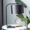 Traditional Metal Table Lamp Black - Olivia & May
