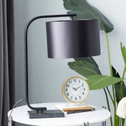 Traditional Metal Table Lamp Black - Olivia & May