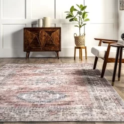 NuLOOM Desna Machine Washable Faded Vintage Area Rug 21 NuLOOM Desna Machine Washable Faded Vintage Area Rug -Home Decoration Store GUEST a0865609 3d82 41bf b2ab 84bf73be31a8