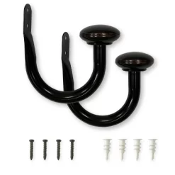 Set Of 2 (2.7"x6.5") Steel Curtain Holdbacks - Lumi Home Furnishings 8 Set Of 2 (2.7"x6.5") Steel Curtain Holdbacks - Lumi Home Furnishings -Home Decoration Store GUEST a0ea6208 8633 490f 8b6a 0278b0af8727