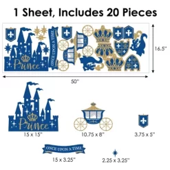 Big Dot Of Happiness Royal Prince Charming - Peel And Stick Nursery And Kids Room Vinyl Wall Art Stickers - Wall Decals - Set Of 20 -Home Decoration Store GUEST a15e80aa 17ad 4d1d ab1b aaae407e1919