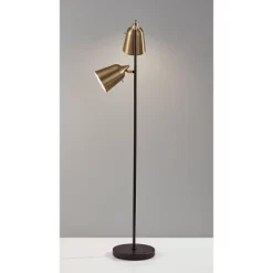 57.5" Malcolm Floor Lamp Black - Adesso -Home Decoration Store GUEST a1bb094e d641 4af6 8ce9 6946c7a10c90