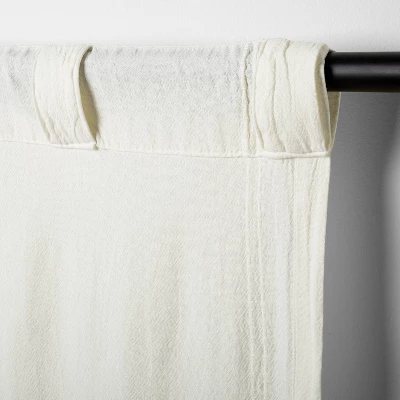 Tonal Texture Curtain Panel Sour Cream - Hearth & Hand™ With Magnolia 4 Tonal Texture Curtain Panel Sour Cream - Hearth & Hand™ With Magnolia - Image 4