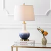 25" Ceramic/Brass Gradient Table Lamp (Includes LED Light Bulb) White - JONATHAN Y