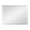 18.7" X 24.7" Rhodes Rectangle Wall Mirror White - Kate & Laurel All Things Decor