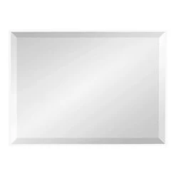 18.7" X 24.7" Rhodes Rectangle Wall Mirror White - Kate & Laurel All Things Decor