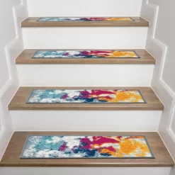 World Rug Gallery Modern Abstract Non-Slip Stair Treads 13 World Rug Gallery Modern Abstract Non-Slip Stair Treads -Home Decoration Store GUEST a537215f fad0 485f 8c7c f2d3281f416c