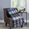60"x70" Breathable And Stylish Soft Plaid Throw Blanket - Yorkshire Home