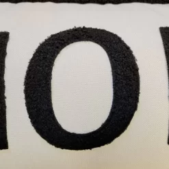 14"x28" Oversized 'Home' Plush Laser Cut With Buffalo Check Reverse Lumbar Throw Pillow - Edie@Home -Home Decoration Store GUEST a80ba688 83d8 427f a878 2e6158ad8a6c