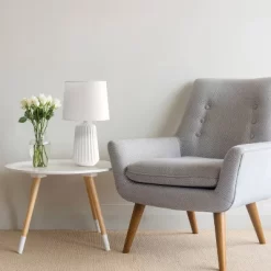 Pleated Base Table Lamp Off-White - Simple Designs -Home Decoration Store GUEST a83e530a 7f95 487c 920c e6f566fb398f