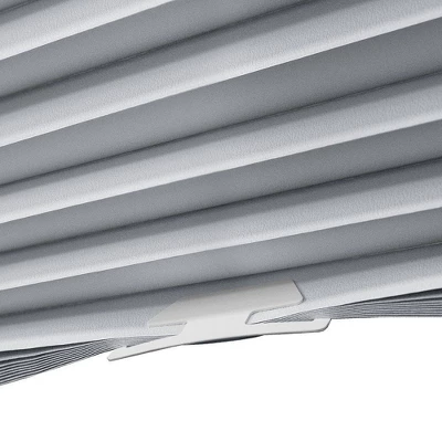 6pk Room Darkening Cordless EZ-Clip Temporary Window Shades Gray - Lumi Home Furnishings 2 6pk Room Darkening Cordless EZ-Clip Temporary Window Shades Gray - Lumi Home Furnishings - Image 2