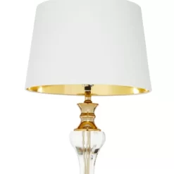 27" X 15" Glam Glass Table Lamp Gold - Olivia & May -Home Decoration Store GUEST a8fb224a 1d35 4eda 8f7a bbd5d93f6f42
